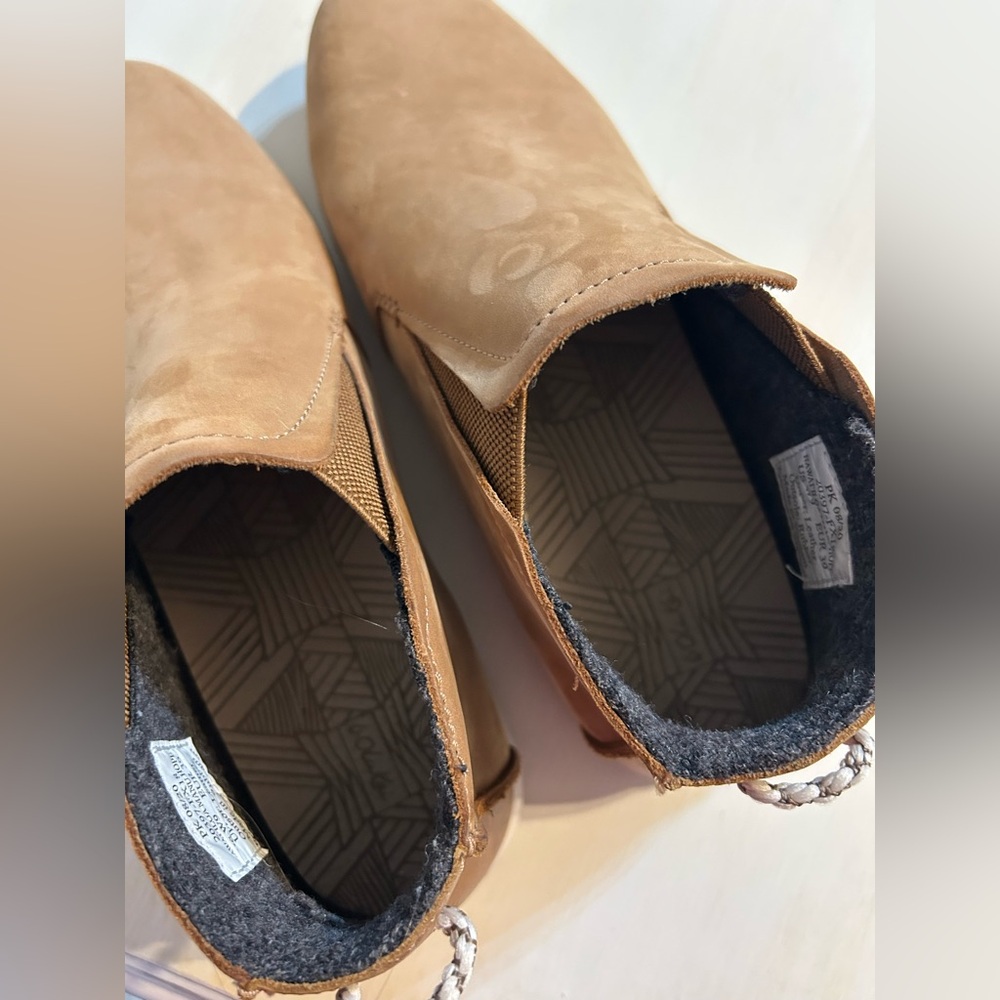 OluKai Hawai’iloa Manu Hope slip on bootie/boots, tan brown, women’s size 9. - Picture 5 of 11